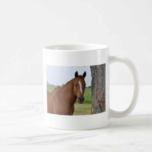 Mug Cheval près d'un arbre (Droite)