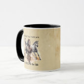 Mug CHEVAL que vous croyez AMI à vie Citation (Devant gauche)