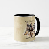 Mug CHEVAL que vous croyez AMI à vie Citation (Devant droit)