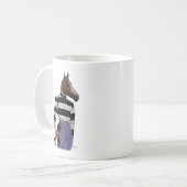 Mug Cheval Racing Jockey Portrait (Devant gauche)