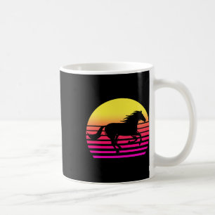 Mug Cheval Rétro 80s Cheval Cadeau Cheval Équitation H