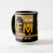 Mug Cheval RFM et coucher de soleil/soleil (Devant gauche)