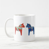 Mug Cheval rouge et bleu de Dala (Gauche)