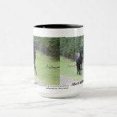 Mug Cheval sauvage 2 d'Alberta "de beauté noire" (Centre)