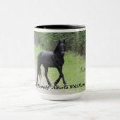 Mug Cheval sauvage d'Alberta "de beauté noire" (Centre)