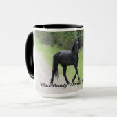 Mug Cheval sauvage d'Alberta "de beauté noire" (Devant gauche)