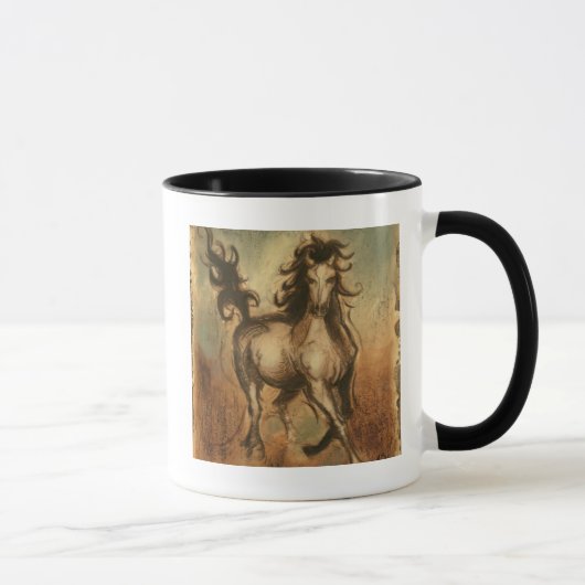 Mug Cheval sauvage et couleurs chaudes (Droite)