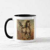 Mug Cheval sauvage et couleurs chaudes (Gauche)