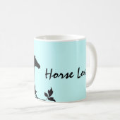 Mug Cheval sauvage noir (Devant droit)