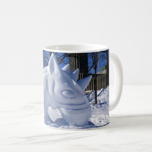 Mug Cheval Snow Sculpture, Québec, Canada (Devant droit)