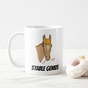 Mug Cheval stable drôle de génie de Donald Trump