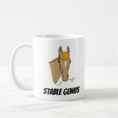 Mug Cheval stable drôle de génie de Donald Trump (Gauche)