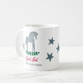 Mug Cheval Suédois Joyeux Dala de Noël 2 (Devant gauche)