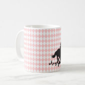 Mug Cheval sur le modèle de motif de diamant (Devant gauche)