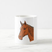 Mug Cheval Tête Brown Animal de ferme (Centre)