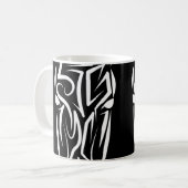 Mug Cheval tribal noir et blanc (Devant gauche)