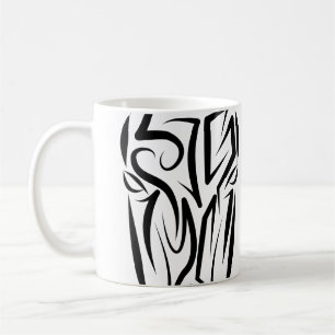 Mug Cheval tribal noir et blanc