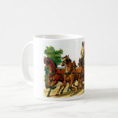 Mug Cheval Vintage et chariot (Devant gauche)