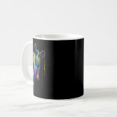 Mug Cheval Visage Main Dessinée Couleur de l'eau Splas (Devant gauche)