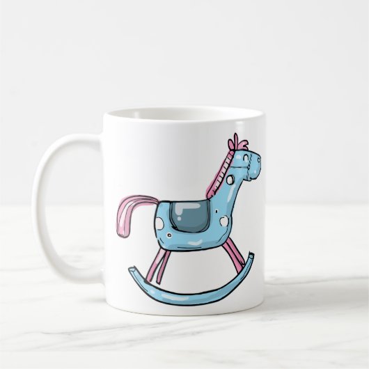 Mug Chevalier à bascule mignon (Gauche)