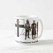 Mug Chevalier allemand avec panneau (Devant droit)