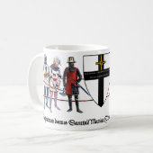 Mug Chevalier allemand avec panneau (Devant gauche)