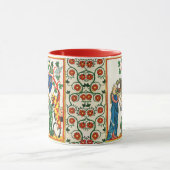 MUG CHEVALIER ARMÉ PAR SA FEMME, MINIATURE MÉDIÉVALE (Centre)