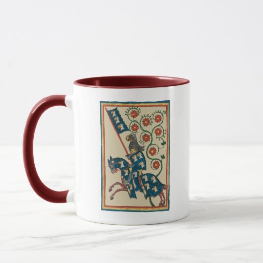 Mug Chevalier Avec Aigle Heraldry, Médiéval Du 14ème S (Gauche)