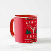 Mug Chevalier de Noël moche de père Noël Squad (Devant gauche)