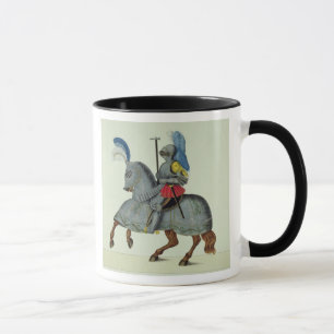 Mug Chevalier et cheval dans l'armure, plat 'd'une