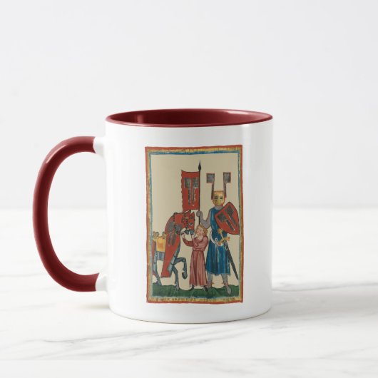 Mug Chevalier et écureuil, Art médiéval du XIVe siècle (Gauche)