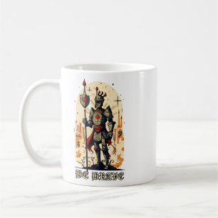 Mug Chevalier médiéval Abstrait Embrasser la bravoure