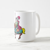Mug Chevalier médiéval du roi Arthur et cheval (Devant droit)