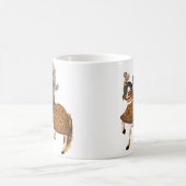 Mug Chevalier médiéval en armure à cheval (Centre)