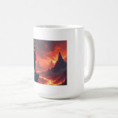 Mug Chevalier noir de flamme (Devant droit)