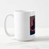 Mug Chevalier noir de flamme (Gauche)