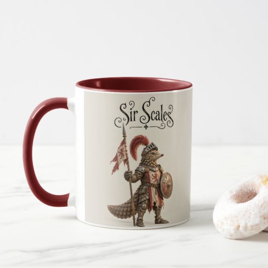 Mug Chevalier Pangolin (Avec donut)