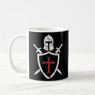 Mug Chevalier Templaire Casque Croix Et Épée Cr Médiév