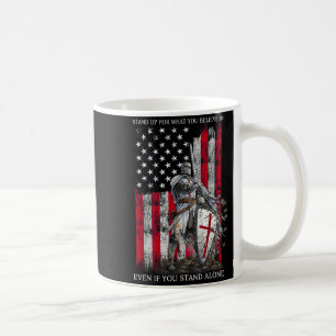 Mug Chevalier Templier debout pour croire en chrétiens