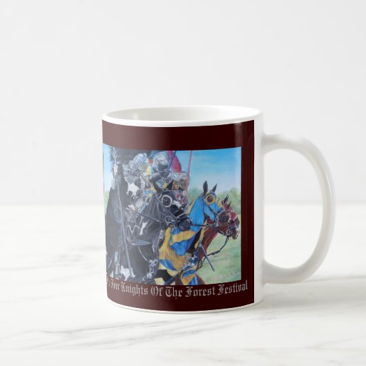 Mug chevaliers médiévaux historiques jouant sur les ch (Droite)
