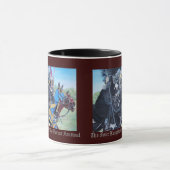 Mug chevaliers médiévaux historiques jouant sur les ch (Centre)