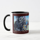 Mug chevaliers médiévaux historiques jouant sur les ch (Gauche)
