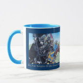 Mug chevaliers médiévaux jouant sur les chevaux (Gauche)