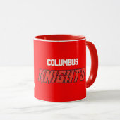 Mug Chevaliers Rouges de Columbus (Devant droit)