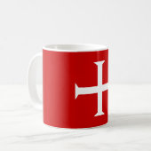 Mug chevaliers templar croix-rouge malta teutonic hôpi (Devant gauche)