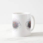 Mug Chevauchement de cercles colorés - Classi moderne (Devant droit)
