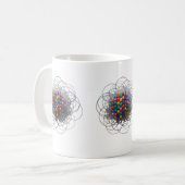 Mug Chevauchement de cercles colorés - Classi moderne (Devant gauche)