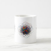 Mug Chevauchement de cercles colorés - Classi moderne (Centre)