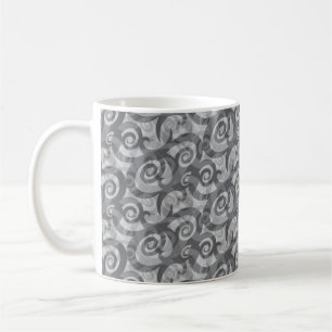Mug Chevauchement du Motif Abstrait Spirales