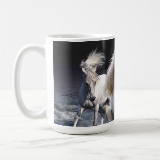 Mug Chevaux à lancer l'oreiller (Gauche)